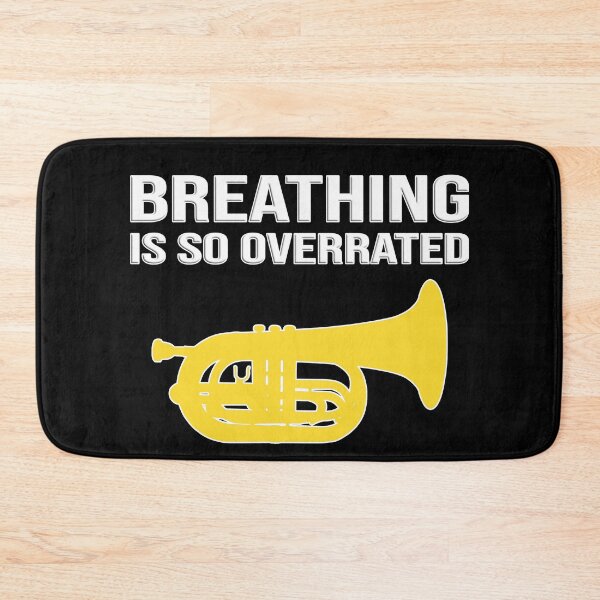 Item preview, Marching Baritone - Breathing is so overrated! Funny Marching Band Gift designed and sold by HEJAshirts.