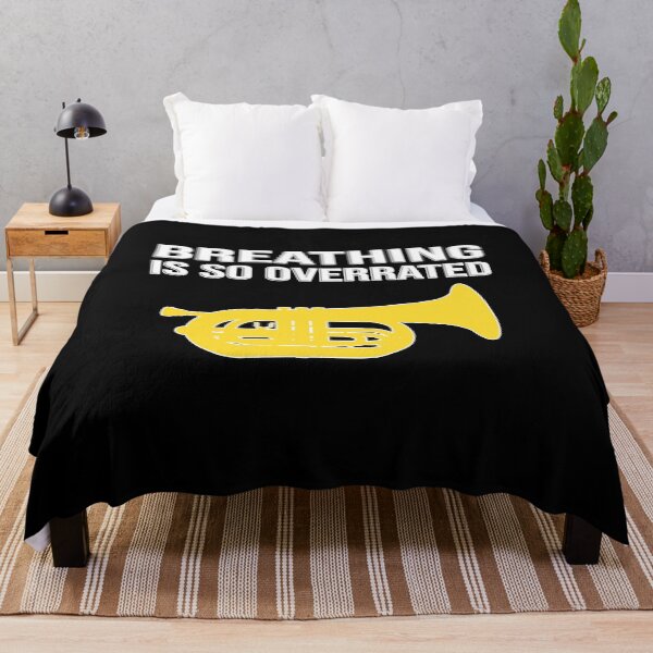 Item preview, Marching Baritone - Breathing is so overrated! Funny Marching Band Gift designed and sold by HEJAshirts.