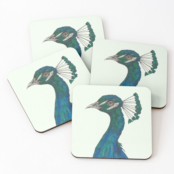 Item preview, Peacock Portrait designed and sold by SerenSketches.