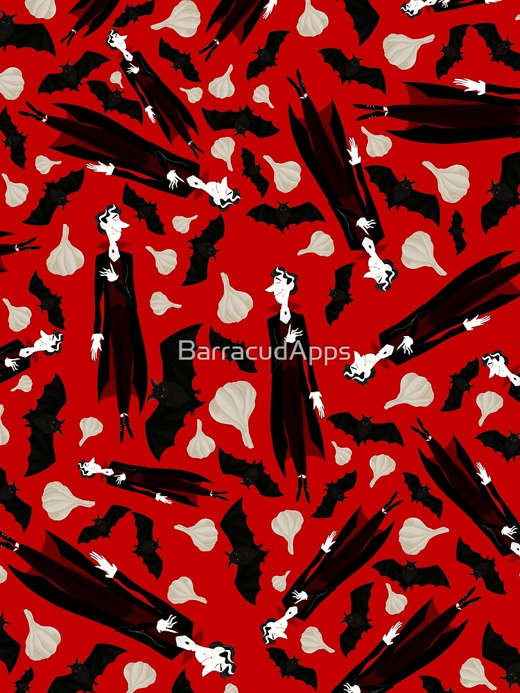 Aperçu 5 sur 5. T-shirt graphique avec l'œuvre Vampire créée et vendue par BarracudApps.