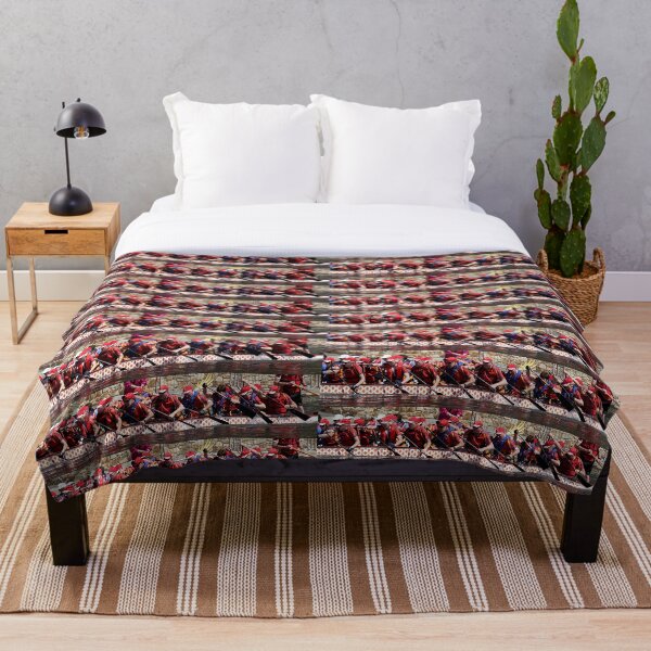 RED TIMING Throw Blanket