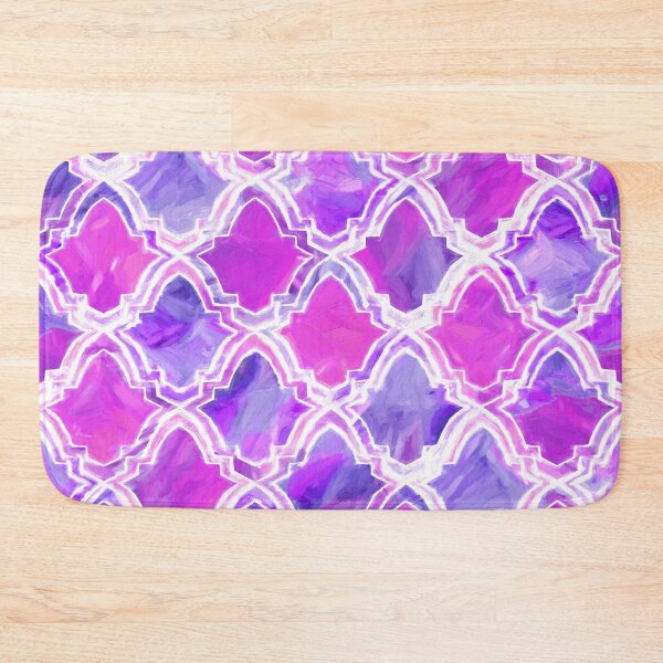 Item preview, Painted Marrakesh Inspired Moroccan In Purple & Magenta   designed and sold by TigaTiga.
