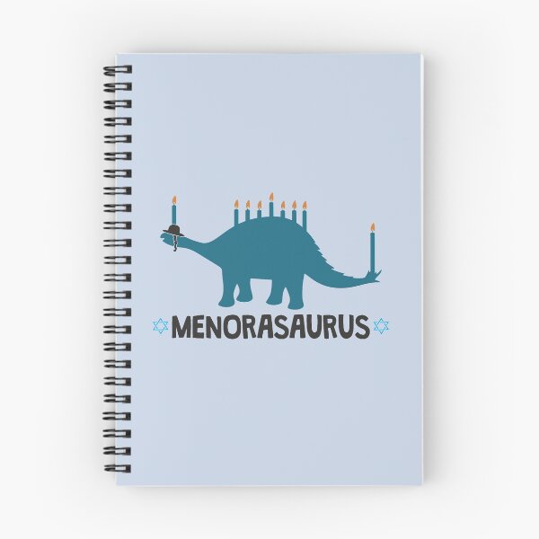 Item preview, Hanukkah dinosaur Menorasaurus Stegosaurus with Menorah lights on the back designed and sold by alenaz.