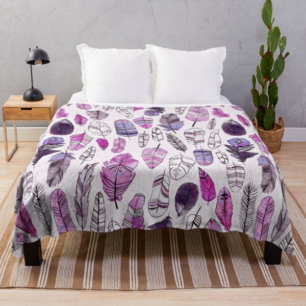 Item preview, Purple Feathers designed and sold by TigaTiga.