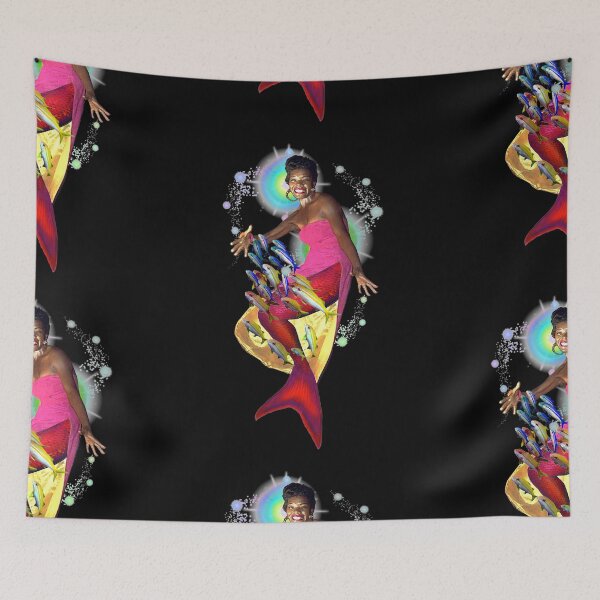 Item preview, swimmin', swingin', & gettin' mermaid like fishes designed and sold by djmahealani.