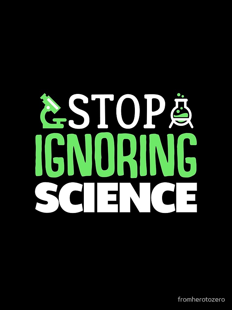 Thumbnail 3 of 3, Scarf, Stop Ignoring Science designed and sold by fromherotozero.