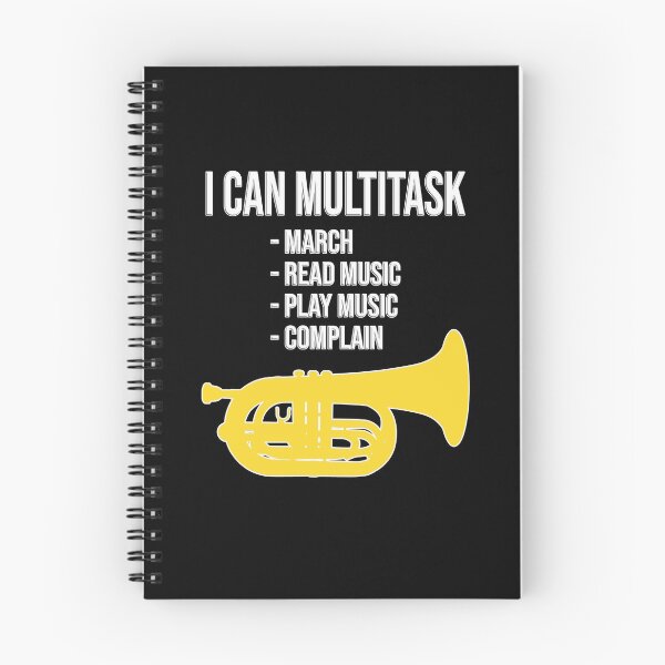Item preview, Marching Baritone - I can multitask: march, read music, play music, complain! Funny Marching Band Gift designed and sold by HEJAshirts.
