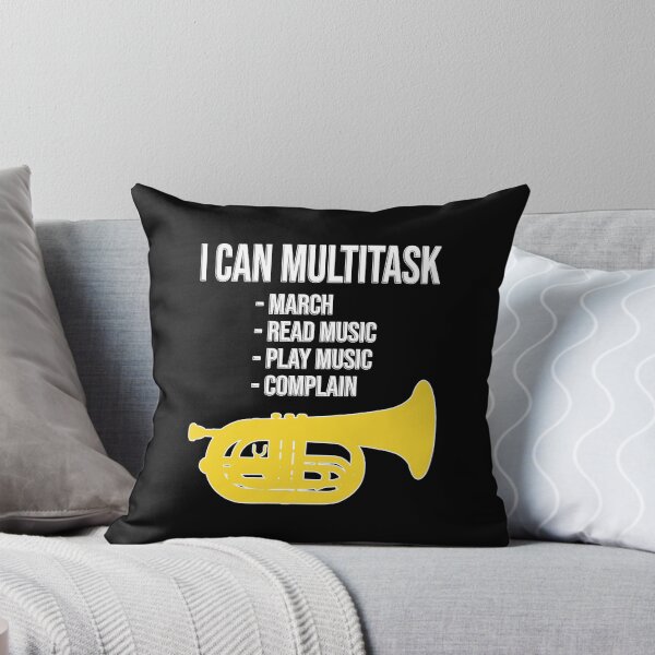 Item preview, Marching Baritone - I can multitask: march, read music, play music, complain! Funny Marching Band Gift designed and sold by HEJAshirts.