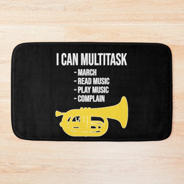 Item preview, Marching Baritone - I can multitask: march, read music, play music, complain! Funny Marching Band Gift designed and sold by HEJAshirts.