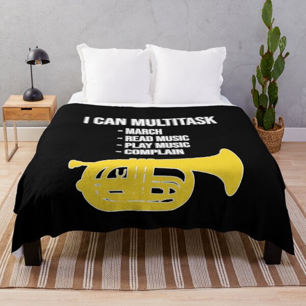 Item preview, Marching Baritone - I can multitask: march, read music, play music, complain! Funny Marching Band Gift designed and sold by HEJAshirts.