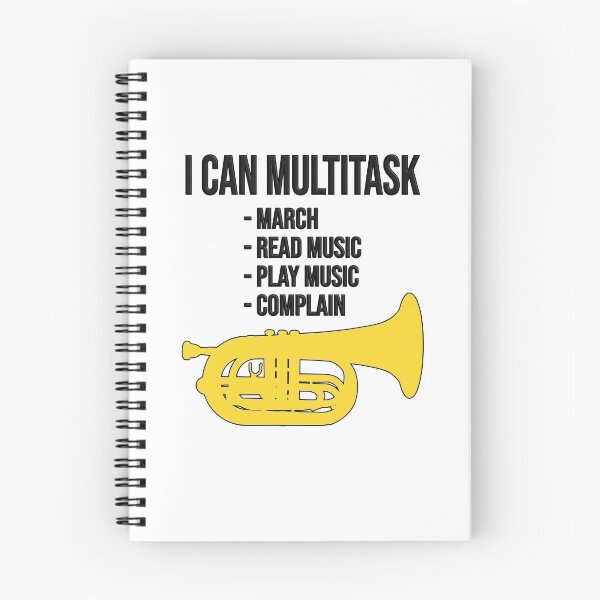 Item preview, Marching Baritone - I can multitask: march, read music, play music, complain! Funny Marching Band Gift designed and sold by HEJAshirts.