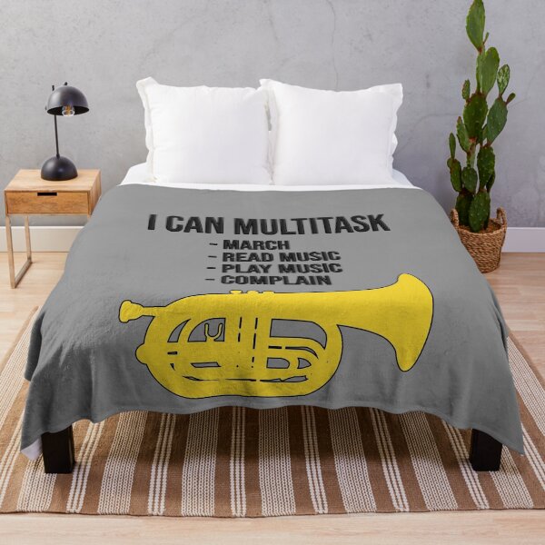 Item preview, Marching Baritone - I can multitask: march, read music, play music, complain! Funny Marching Band Gift designed and sold by HEJAshirts.