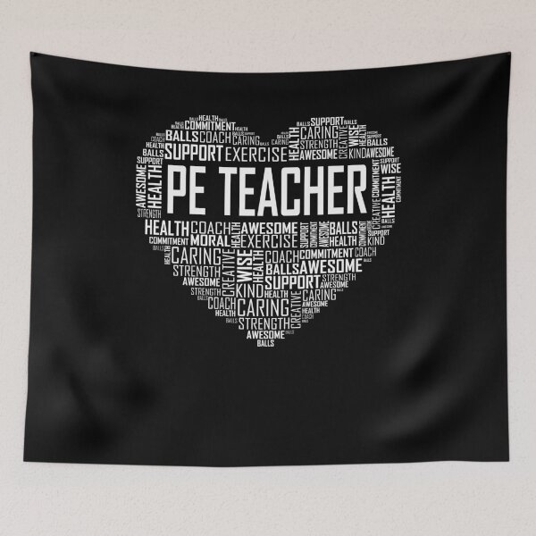 Item preview, PE Teacher Heart designed and sold by Whynot123.