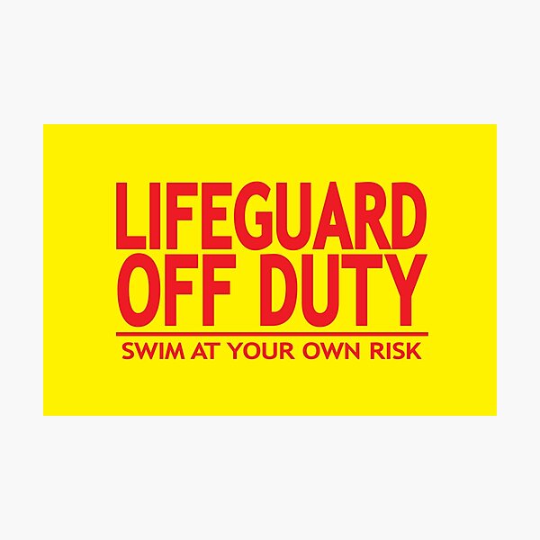 Item preview, Lifeguard off duty designed and sold by CatsBag.