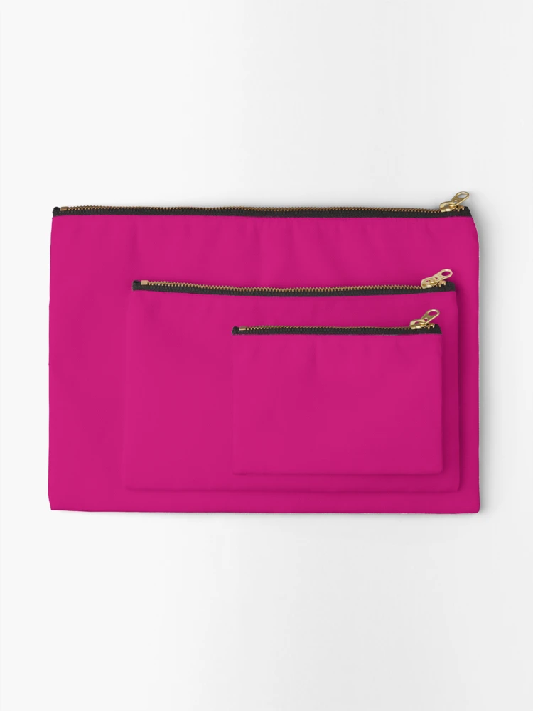 Thumbnail 2 of 4, Zipper Pouch, Deep Pink designed and sold by Julia Design.
