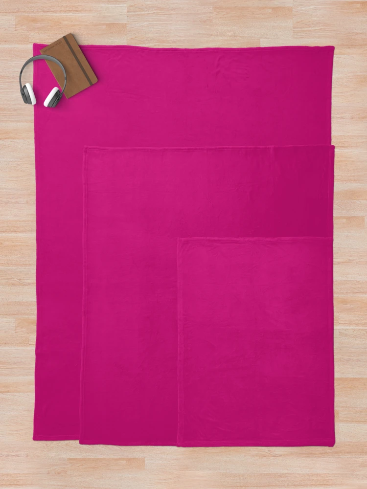Thumbnail 5 of 6, Throw Blanket, Deep Pink designed and sold by Julia Design.