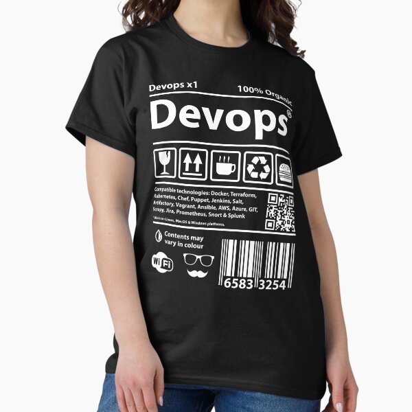 Vista previa del artículo con la obra «Devops Barcode», diseñado y vendido por Caldofran.