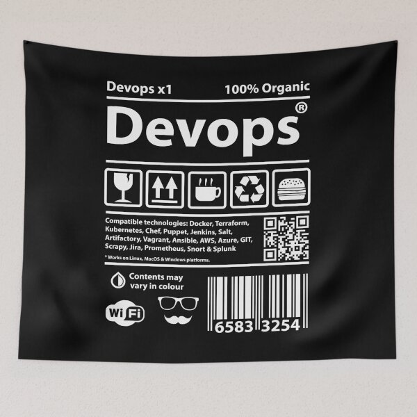 Item preview, Devops Barcode designed and sold by Caldofran.