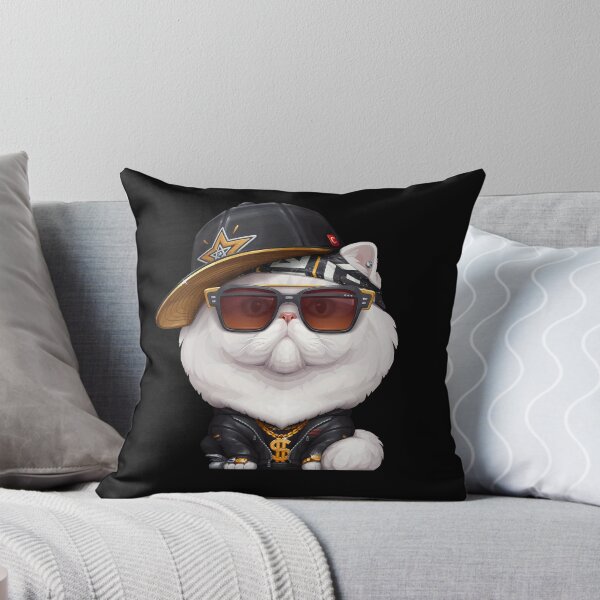 Item preview, White Persian Cat Hip-Hop Super Star designed and sold by anmlz.