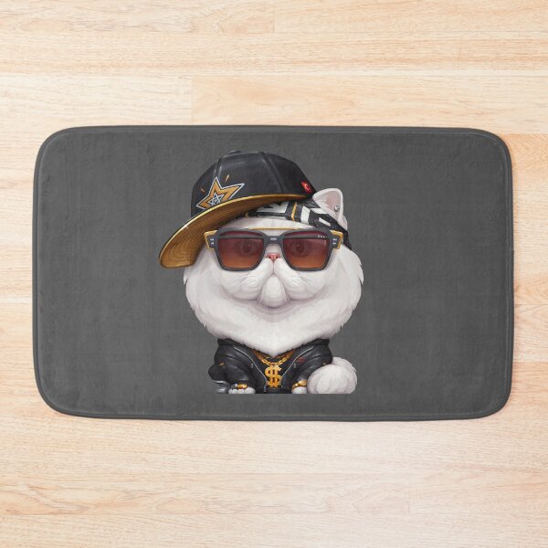 Item preview, White Persian Cat Hip-Hop Super Star designed and sold by anmlz.