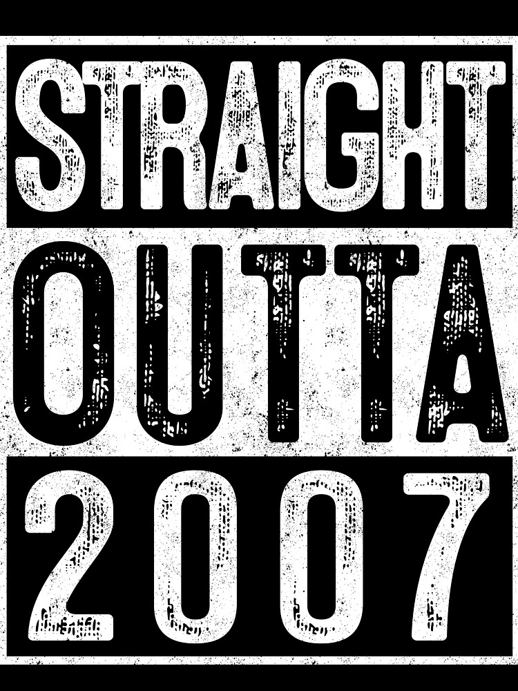 Straight Outta 2007 12th Birthday Gift T-Shirt 12 Years Old Straight Outta 2007 12th Birthday Gift T-Shirt 12 Years Old
