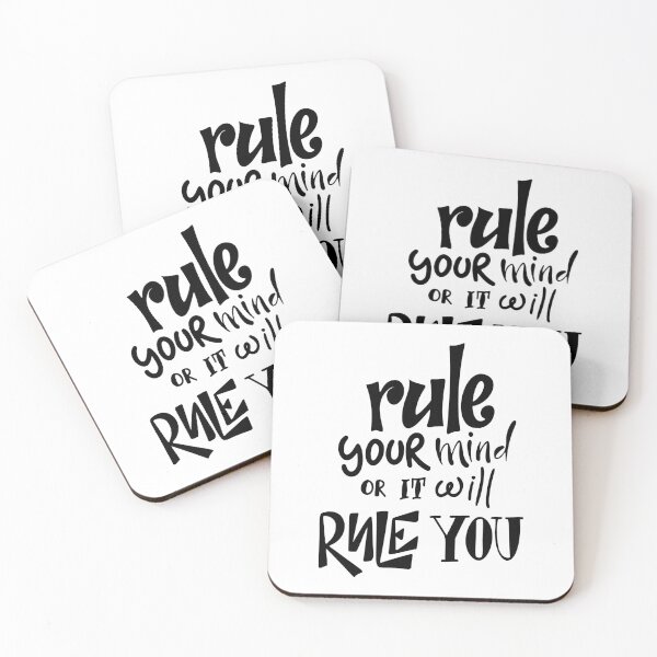 Item preview, Rule Your Mind Or It Will Rule You Inspirational Quotes designed and sold by ProjectX23.