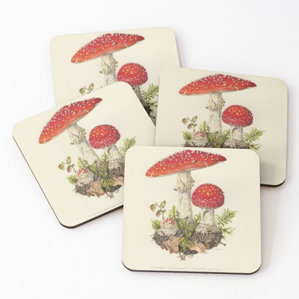 Item preview, Vintage mushrooms designed and sold by HomeOfAfrica.
