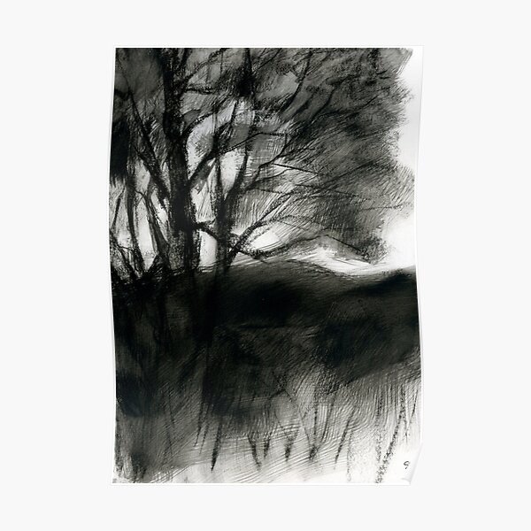 Longshaw through the trees - Peak District Landscape Art Poster