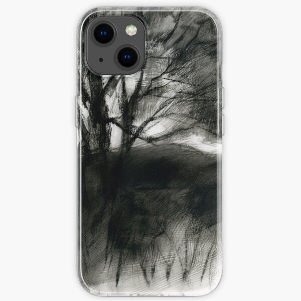 Longshaw through the trees - Peak District Landscape Art iPhone Soft Case