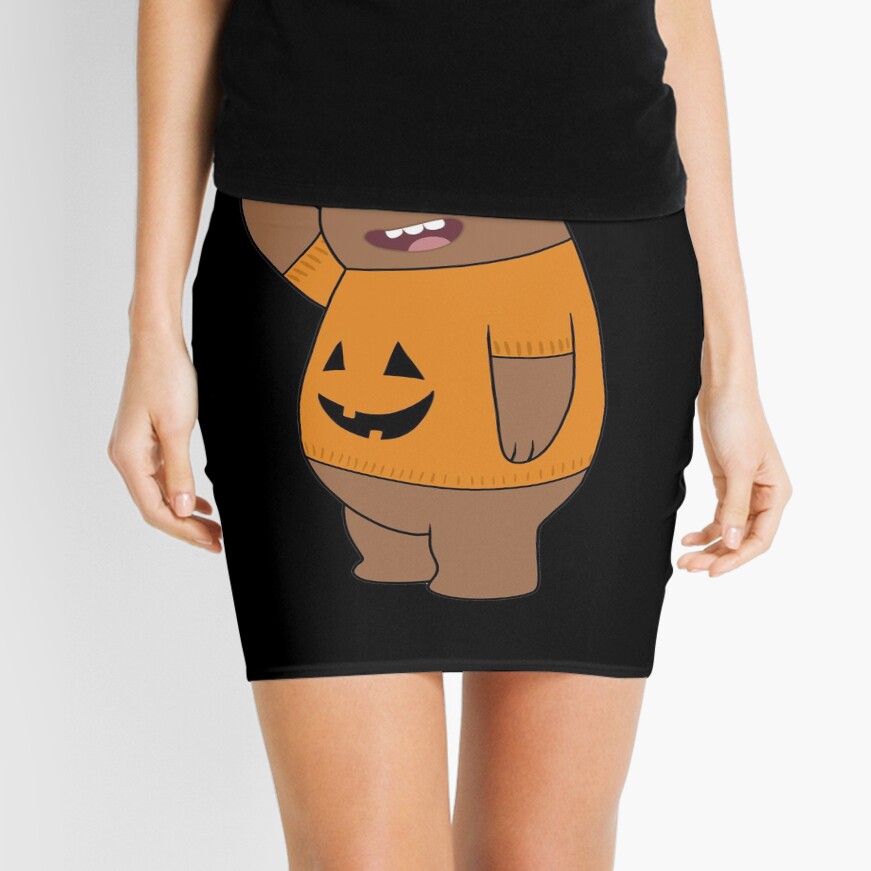 We Bare Bears - Grizzly - Halloween Mini Skirt