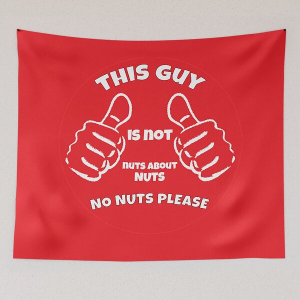 Item preview, This Guy Is Not Nuts About Nuts - Allergy t shirt - No Nuts - Allergy Alert shirt - Unicorns - Fun Allergy t-shirt designed and sold by happygiftideas.