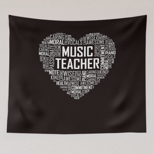 Item preview, Music Teacher Heart designed and sold by Whynot123.