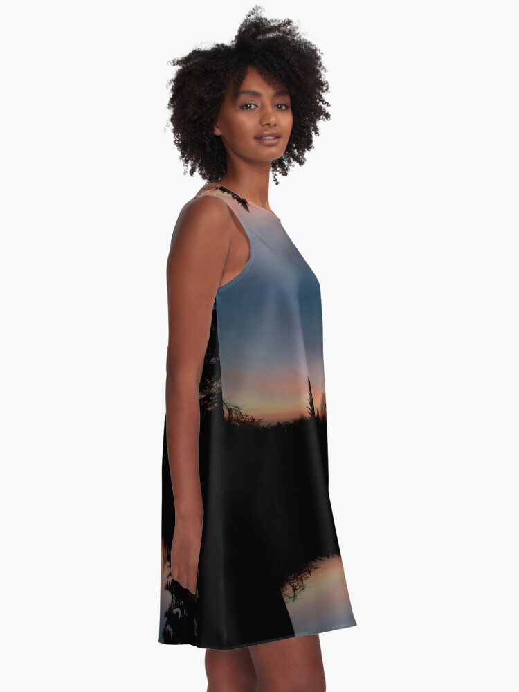 Alternative Ansicht von Sonnenhorizont Spiegelung Heller A-Linien Kleid