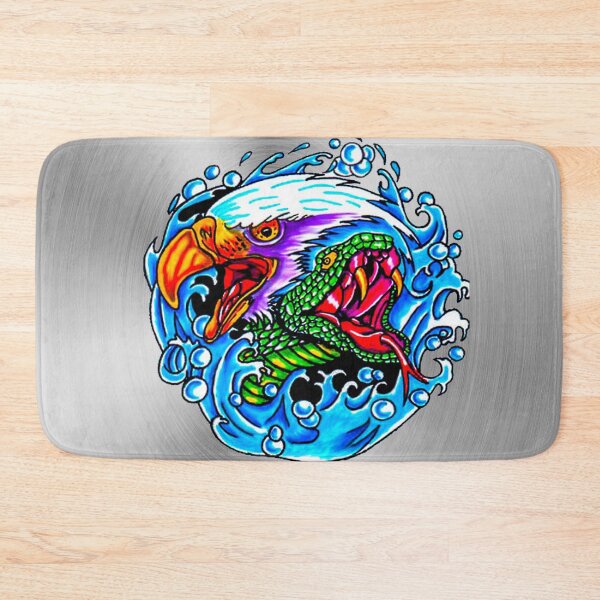 Item preview, fwc 0022  tatoo  bald eagle venomous snake  designed and sold by fred chiea.