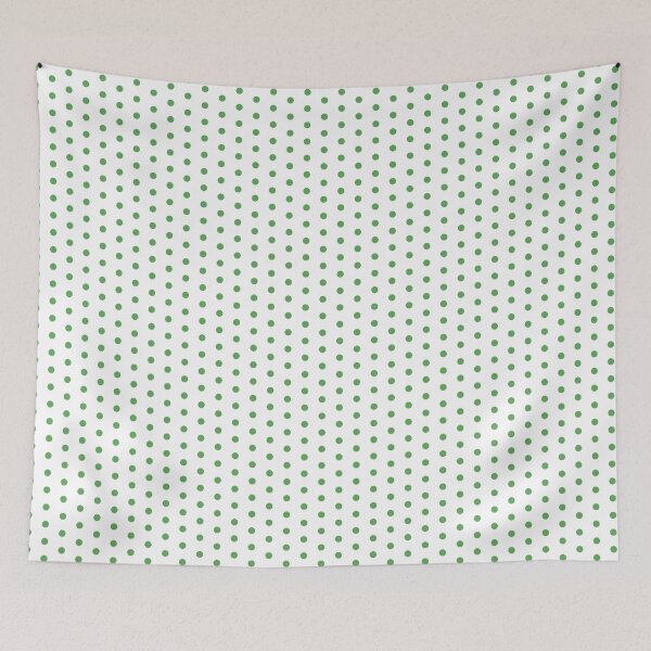 Item preview, Green Polka Dots on White designed and sold by SJ Designs.