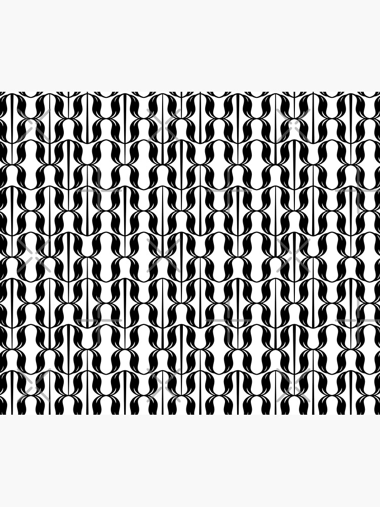 black and white typographical pattern by nobelbunt