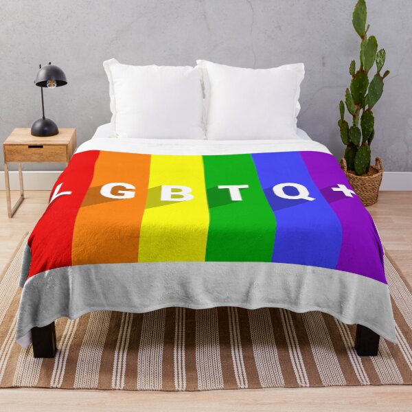 Item preview, Text LGBTQIA on striped pride flag or Rainbow pride flag background designed and sold by KiraYan.