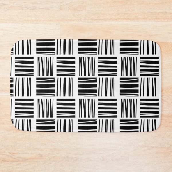 Item preview, black and white bar code lines pattern designed and sold by Marlene Wagenhofer.