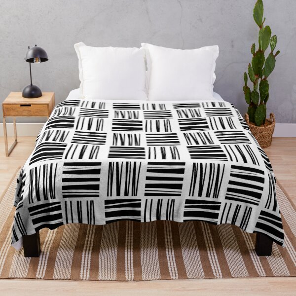 Item preview, black and white bar code lines pattern designed and sold by Marlene Wagenhofer.