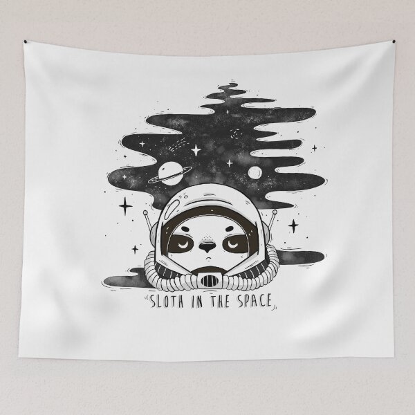 Item preview, Sloth in the Space designed and sold by lunaticpark.