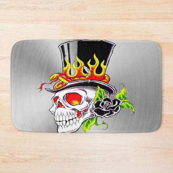 Item preview, fwc 0134 tatoo skull fire designed and sold by fred chiea.