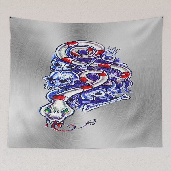Item preview, fwc 0122 tatoo snake skull designed and sold by fred chiea.
