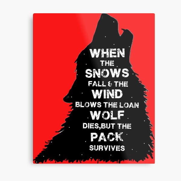 Games of Thrones Quote Shirt – Funny Bronn Quote Shirt – Game of Thrones t Shirt with Quotes - Wolf Shirt - GOT Shirt Metal Print