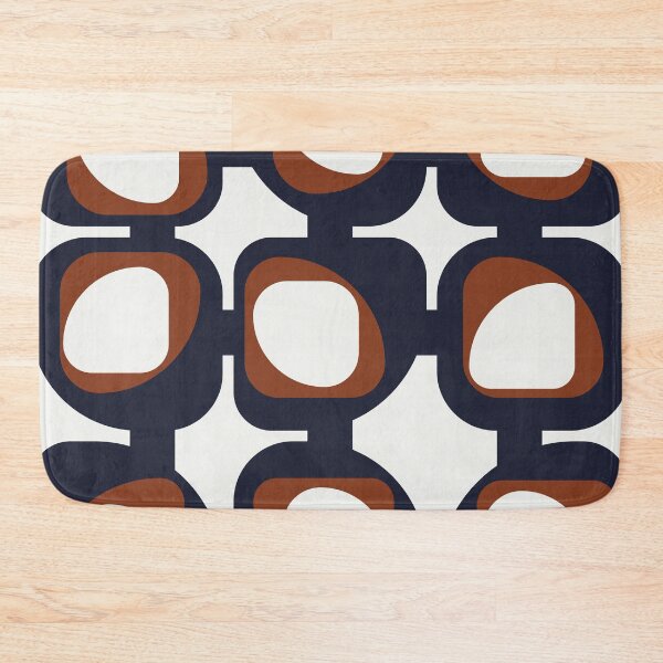 Item preview, Navy and Rust Nine Times Three (I) designed and sold by BlertaDK.