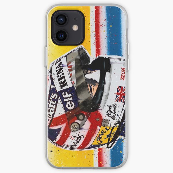 Nigel Mansell - Williams F1 graffiti painting by DRAutoArt iPhone Soft Case