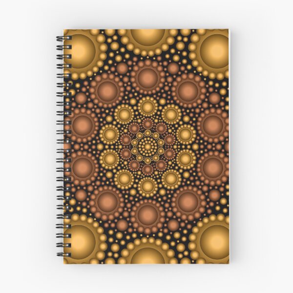 Item preview, Orange And Bronze Dots Mandala designed and sold by serenaking.