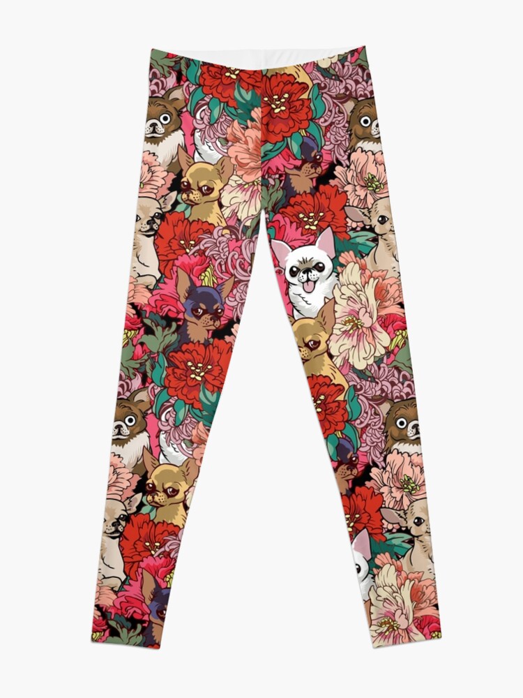Thumbnail 3 of 5, Leggings, Because Chihuahua designed and sold by Huebucket.