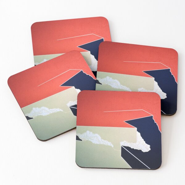 Item preview, Red Angles and Clouds designed and sold by simpson92.