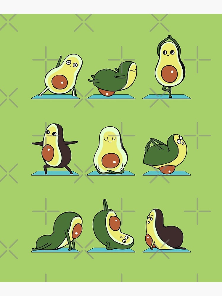 Avocado Yoga by Huebucket