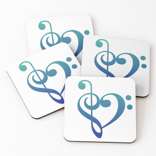Item preview, Treble Clef Bass Heart designed and sold by trev4000.